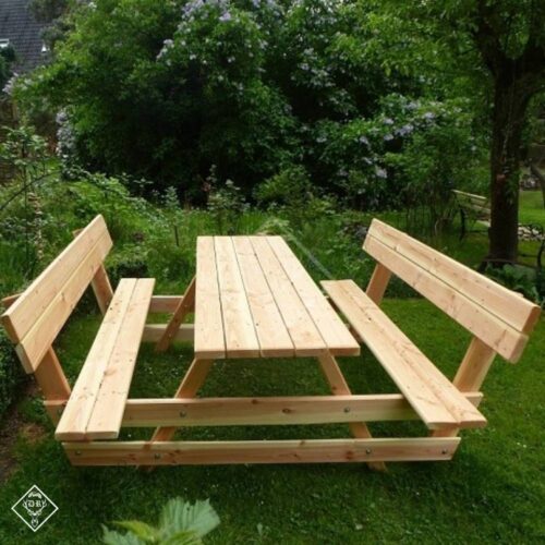 Picknickbank „Alter Schwede“ – Stabil & komfortabel für 6 Personen